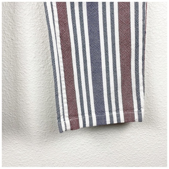 Free People Multicolored Striped Linen Blend Pants Size 8‎ - Picture 4 of 9